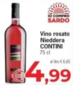 Despar Vino rosato Nieddera CONTINI offerta