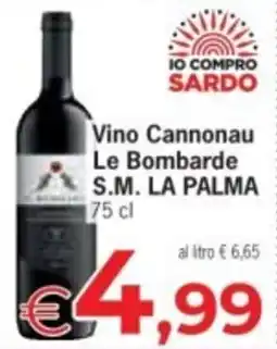 Despar Vino Cannonau Le Bombarde S.M. LA PALMA offerta