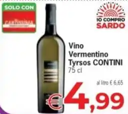 Despar Vino Vermentino Tyrsos CONTINI offerta