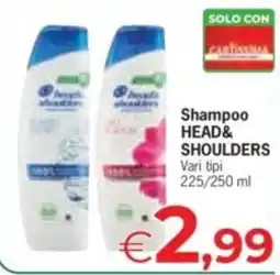 Despar Shampoo HEAD& SHOULDERS offerta