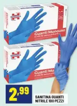 Risparmio Casa Sanitina guanti nitrile offerta