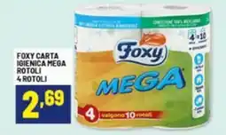 Risparmio Casa Foxy carta igienica mega rotoli offerta