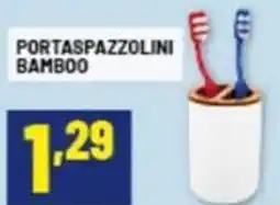 Risparmio Casa Portaspazzolini bamboo offerta