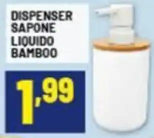 Risparmio Casa Dispenser sapone liquido bamboo offerta