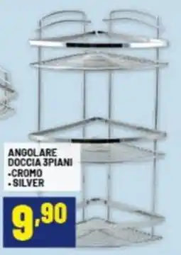 Risparmio Casa Angolare doccia 3 piani, cromo, silver offerta