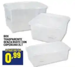 Risparmio Casa Box trasparente senza ruote con coperchio offerta