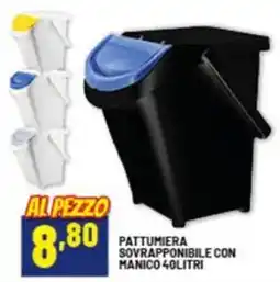 Risparmio Casa Pattumiera sovrapponibile con manico offerta