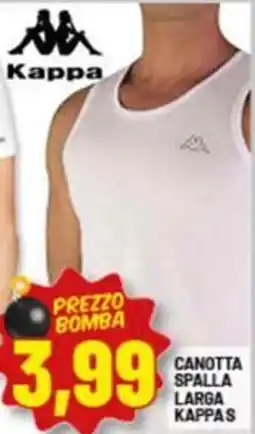 Risparmio Casa Canotta spalla larga KAPPA S offerta