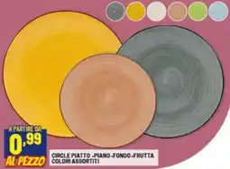 Risparmio Casa Circle piatto piano, fondo, frutta offerta