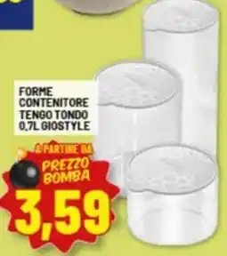 Risparmio Casa Forme contenitore tengo tondo giostyle offerta