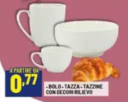 Risparmio Casa Bolo, tazza, tazzine con decori rilievo offerta