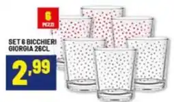 Risparmio Casa Set 6 bicchieri giorgia offerta
