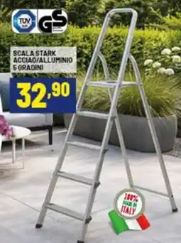 Risparmio Casa Scala stark acciao/alluminio 5 gradini offerta