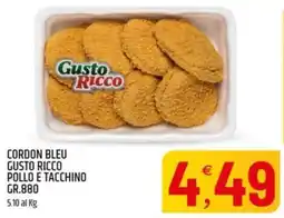 Ard Discount Cordon bleu gusto ricco pollo e tacchino offerta