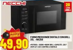 Risparmio Casa NECCHI FORNO MICROONDE DIGITALE CON GRILL -NK256 offerta