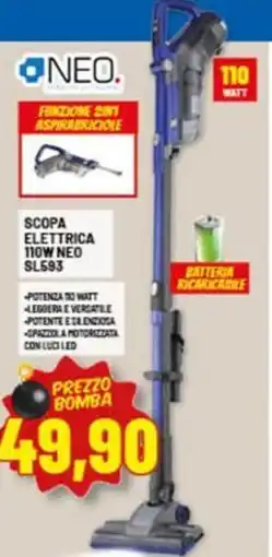 Risparmio Casa NEO SCOPA ELETTRICA 110W NEO SL593 offerta