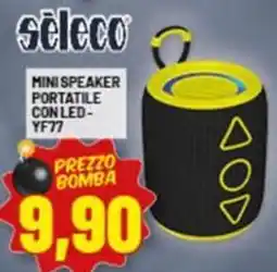 Risparmio Casa Seleco mini speaker portatile con led- YF77 offerta