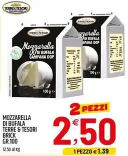Ard Discount Mozzarella di bufala TERRE & TESORI BRICK offerta