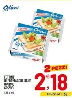 Ard Discount Fettine di formaggio light OPTIMO offerta