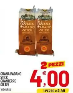 Ard Discount Grana padano stick GRANTERRE offerta