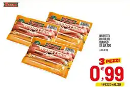 Ard Discount Wurstel di pollo DJANGO X4 offerta