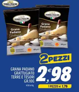 Ard Discount Grana padano grattugiato TERRE E TESORI offerta