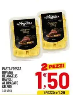 Ard Discount Pasta fresca ripiena de angelis ravioli al brasato offerta