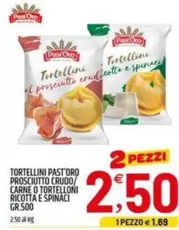 Ard Discount Tortellini past'oro prosciutto crudo carne o tortelloni ricotta e spinaci offerta