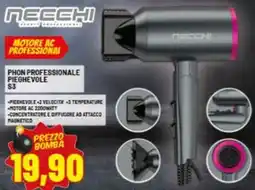 Risparmio Casa Necchi phon professionale pieghevole S3 offerta