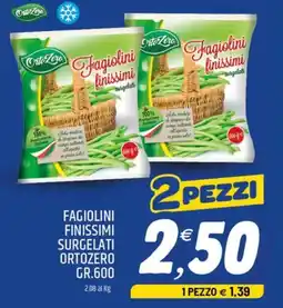 Ard Discount Fagiolini finissimi surgelati ORTOZERO offerta
