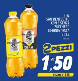Ard Discount The san benedetto con e senza zucchero limone/pesca offerta