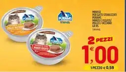 Ard Discount Mousse per gatti sterilizzati purams manzo e fegato/ pollo e tacchino offerta