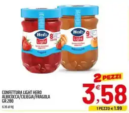 Ard Discount Confettura light hero albicocca/ciliegia/fragola offerta
