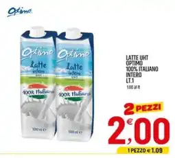 Ard Discount Latte uht optimo 100% italiano intero offerta