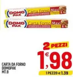 Ard Discount Carta da forno DOMOPAK MT.8 offerta