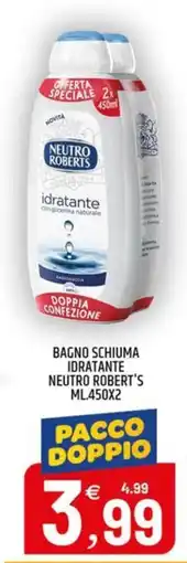 Ard Discount Bagno schiuma idratante NEUTRO ROBERT'S offerta