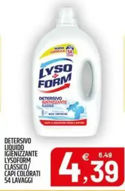 Ard Discount Detersivo liquido igienizzante lysoform classico/ capi colorati offerta
