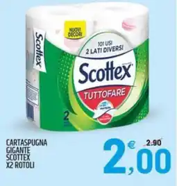 Ard Discount Cartaspugna gigante scottex x2 rotoli offerta