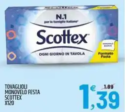 Ard Discount Tovaglioli monovelo festa SCOTTEX offerta