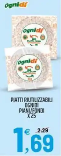 Ard Discount Piatti riutilizzabili OGNIDI offerta