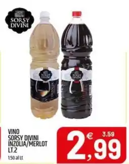 Ard Discount Vino sorsy divini inzolia/merlot offerta
