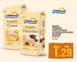 Ard Discount Krapfen sfornasole farciti con crema al cioccolato/con crema pasticcera offerta