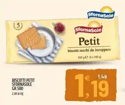 Ard Discount Biscotti petit SFORNASOLE offerta