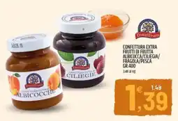 Ard Discount Confettura extra frutti di frutta albicocca/ciliegia/ fragola/pesca offerta