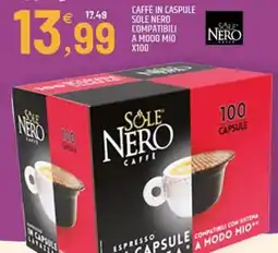 Ard Discount Caffé in caspule sole nero compatibili a modo mio offerta