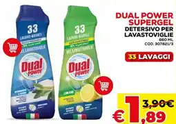 Conforama Dual power supergel detersivo per lavastoviglie offerta