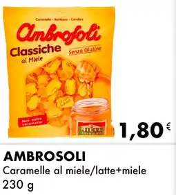 Iper Tosano AMBROSOLI Caramelle al miele/latte+miele offerta