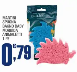 Splendidi e Splendenti Martini spugna bagno baby morbida animaletti offerta