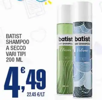 Batist shampoo a secco