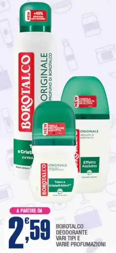 Splendidi e Splendenti Borotalco deodorante offerta